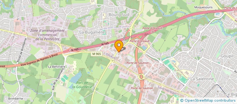 localisation de l'entreprise SCI ROUTE DE VANNES à ORVAULT