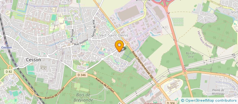localisation de l'entreprise SCI ROUTE DE VOISENON  VERT-SAINT-DENIS