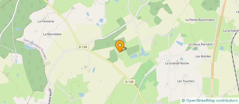 localisation de l'entreprise SCI ROUTE DES RAMBAUDIERES  SAINT-PARDOUX-SOUTIERS