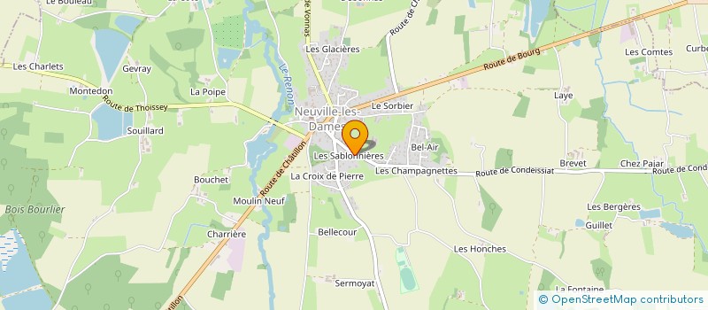 localisation de l'entreprise SCI ROUTE DU BUGEY  NEUVILLE-LES-DAMES