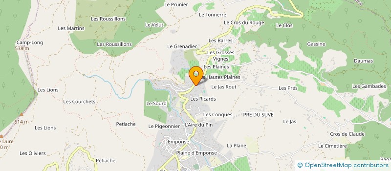 localisation de l'entreprise SCI ROUTE DU PLAN à SAINTE-MAXIME