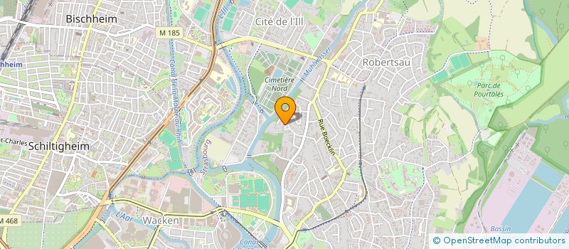 localisation de l'entreprise SCI  ROUTE DU RHIN - CHEMIN FRIED  STRASBOURG