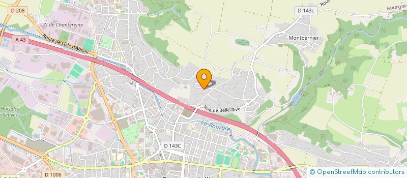 localisation de l'entreprise SCI ROUTE DU STADE CHAMPIER  BOURGOIN-JALLIEU
