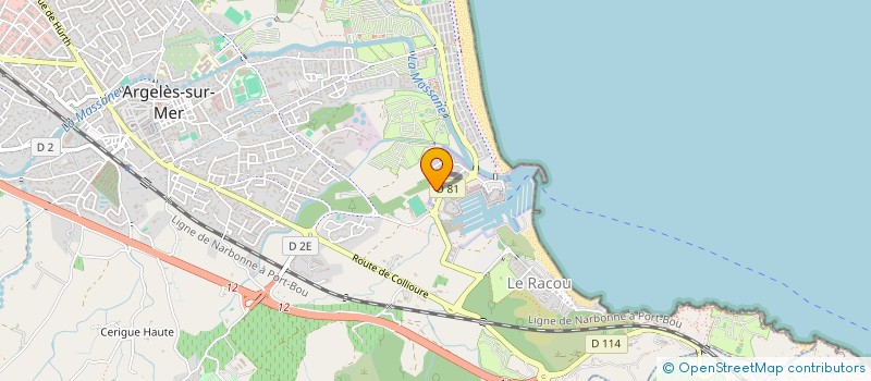 localisation de l'entreprise SCI ROUTE NATIONALE à ARGELES-SUR-MER