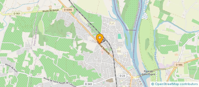 localisation de l'entreprise SCI ROUTIER  PONT-SAINT-ESPRIT