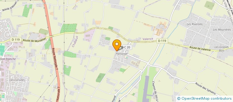 localisation de l'entreprise SCI ROUVIERE à CHABEUIL