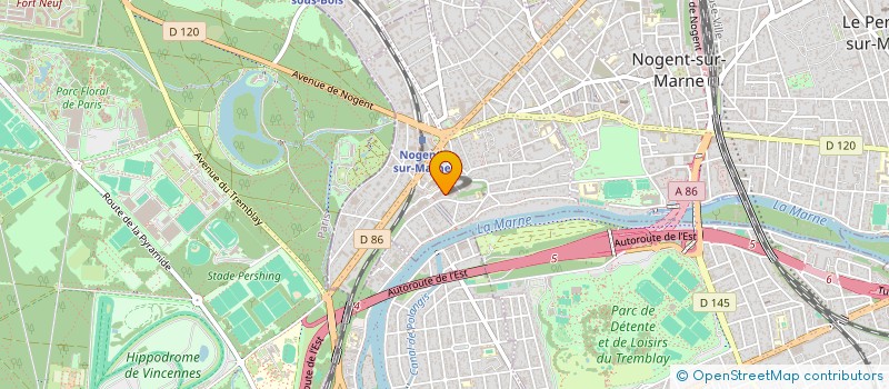 localisation de l'entreprise SCI ROUVIERE  NOGENT-SUR-MARNE