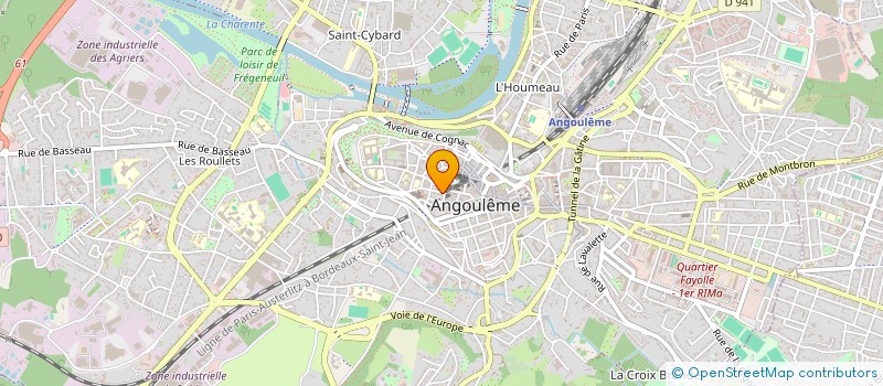 localisation de l'entreprise SCI ROUVREAU LA CORDERIE à ANGOULEME
