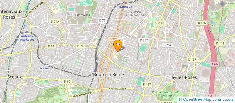 localisation de l'entreprise SCI ROUX à BOURG-LA-REINE