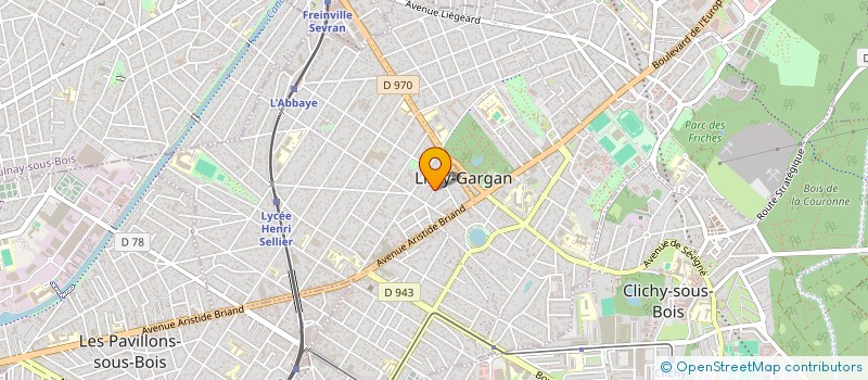 localisation de l'entreprise SCI ROUX à LIVRY-GARGAN
