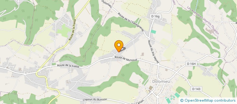 localisation de l'entreprise SCI ROUX  DOLOMIEU