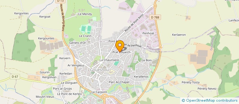 localisation de l'entreprise SCI ROUX  GOUESNOU