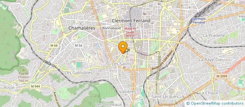 localisation de l'entreprise SCI ROUX  CLERMONT-FERRAND