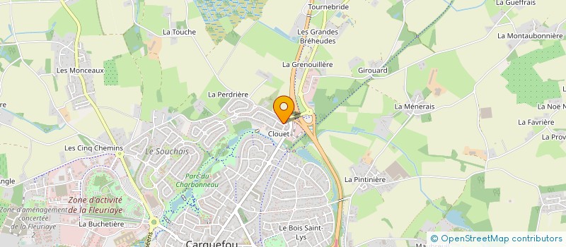 localisation de l'entreprise SCI ROUX A.N.A.  CARQUEFOU