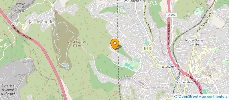 localisation de l'entreprise SCI ROUX DE BRIGNOLES à LES PENNES-MIRABEAU