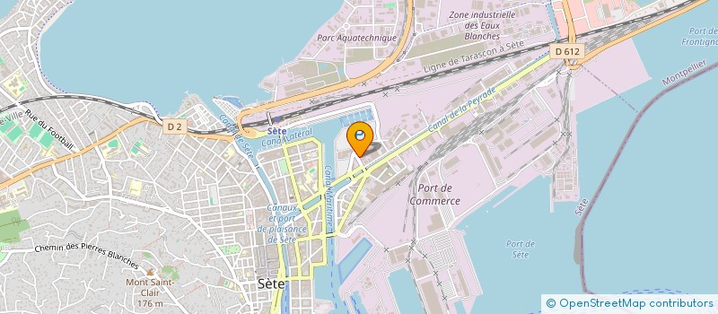 localisation de l'entreprise SCI ROUX ET FILS  SETE