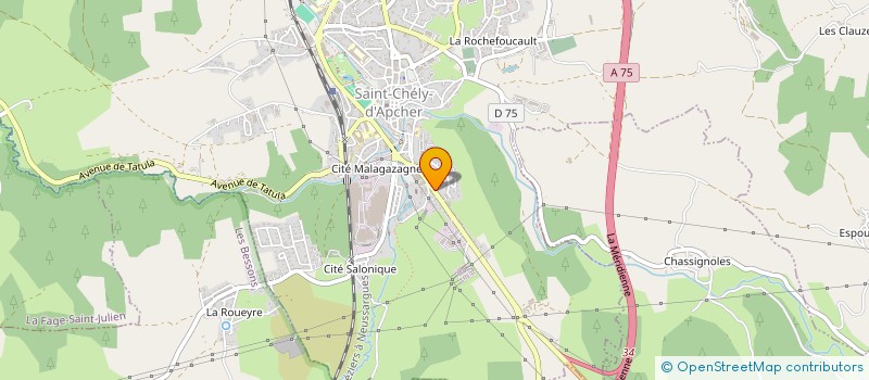 localisation de l'entreprise SCI ROUX PIGNIDE 48  SAINT-CHELY-D'APCHER