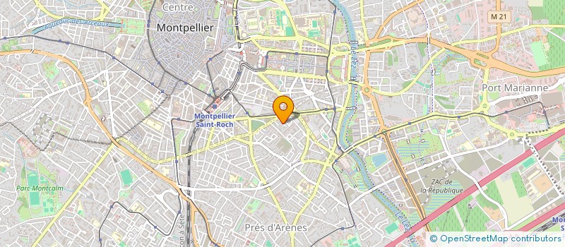 localisation de l'entreprise SCI ROUXELIN à MONTPELLIER