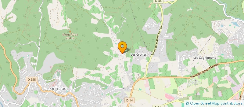 localisation de l'entreprise SCI ROUXMONT à GRIMAUD