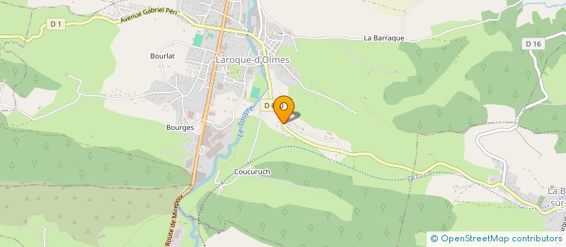 localisation de l'entreprise SCI ROUZANU à LAROQUE-D'OLMES