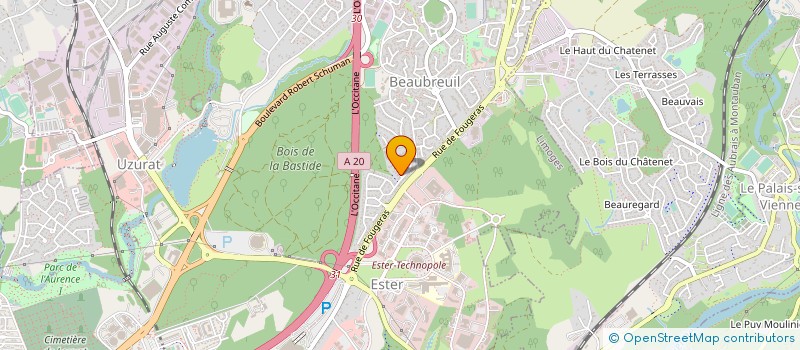 localisation de l'entreprise SCI ROUZIER à LIMOGES
