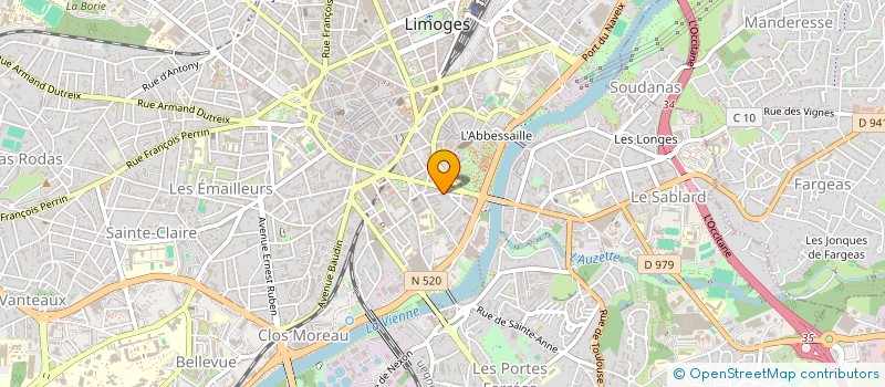 localisation de l'entreprise SCI ROUZIERE à LIMOGES
