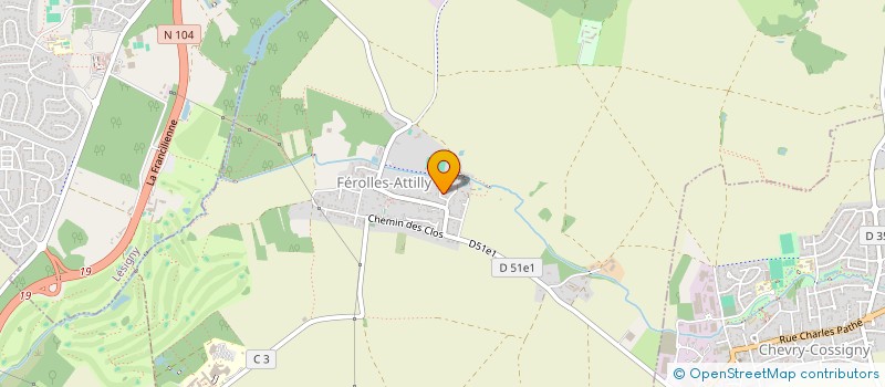 localisation de l'entreprise SCI ROUZIERE-BASSE  FEROLLES-ATTILLY