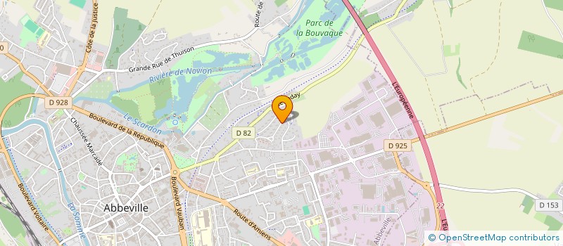 localisation de l'entreprise SCI ROVAJU  ABBEVILLE