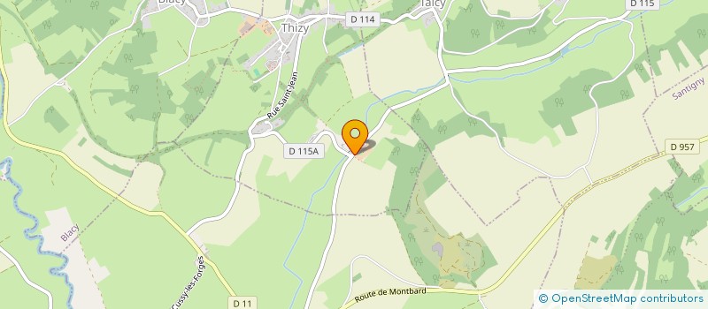 localisation de l'entreprise SCI ROVALAN  THIZY