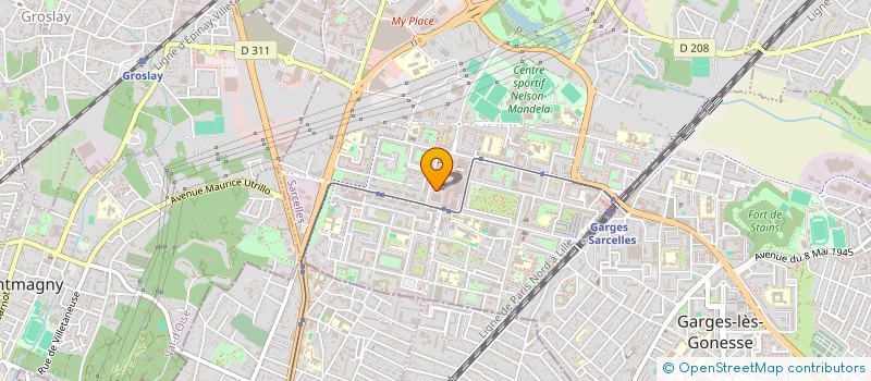 localisation de l'entreprise SCI ROVEN à SARCELLES