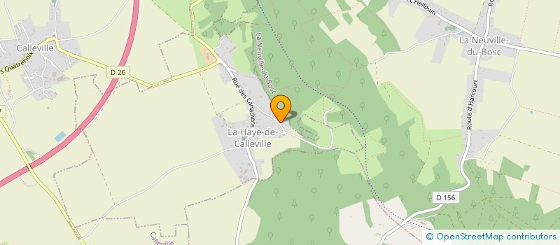 localisation de l'entreprise SCI ROVERLAND  LA HAYE-DE-CALLEVILLE