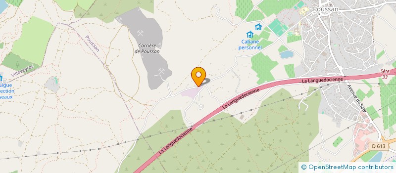 localisation de l'entreprise SCI ROVISA  POUSSAN