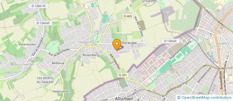 localisation de l'entreprise SCI ROWATEC  HESINGUE