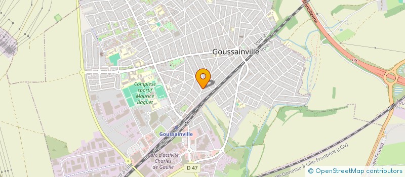 localisation de l'entreprise SCI ROXALEX à GOUSSAINVILLE