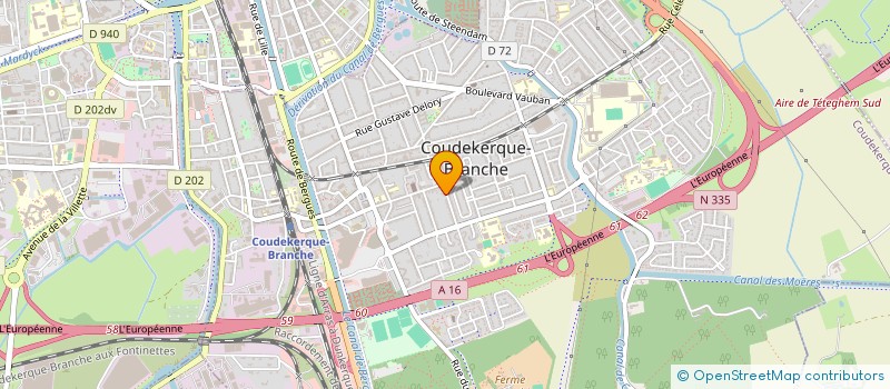 localisation de l'entreprise SCI ROXANE59  COUDEKERQUE-BRANCHE