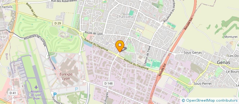 localisation de l'entreprise SCI ROXAUD  CHASSIEU