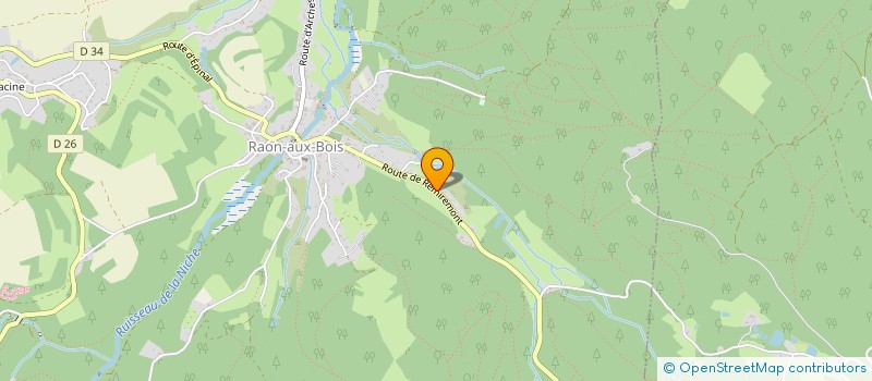 localisation de l'entreprise SCI ROXEL  RAON-AUX-BOIS