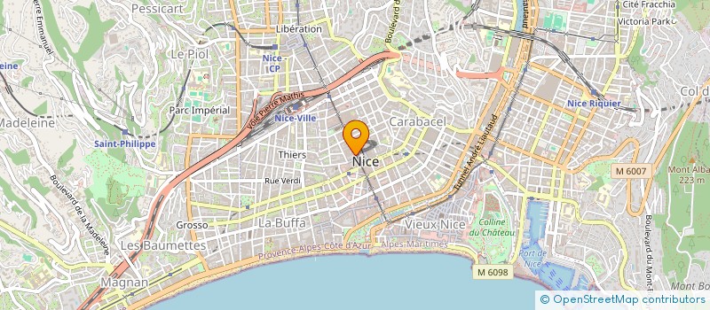 localisation de l'entreprise SCI ROXY  NICE