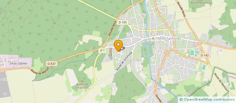localisation de l'entreprise SCI ROY à MILLY-LA-FORET