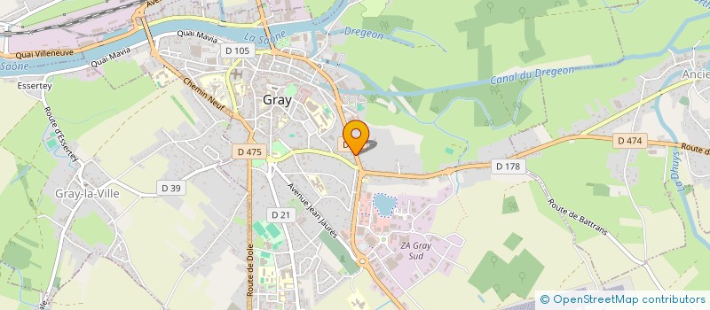 localisation de l'entreprise SCI ROY à GRAY