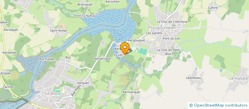 localisation de l'entreprise SCI ROY-CL  PLOUGOUMELEN