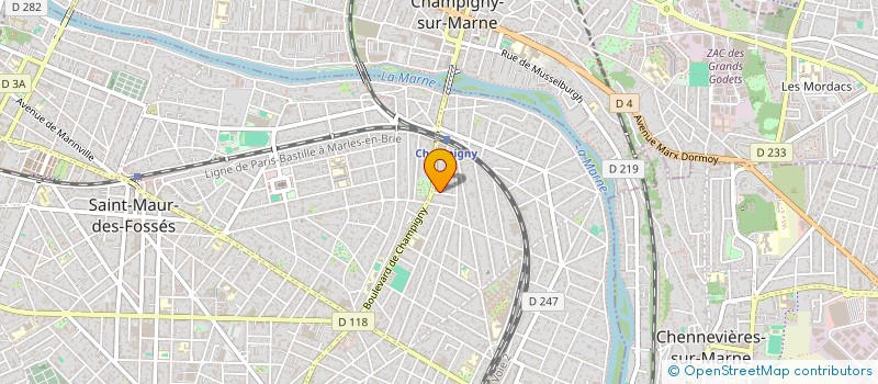 localisation de l'entreprise SCI ROY CONVENTION à SAINT-MAUR-DES-FOSSES