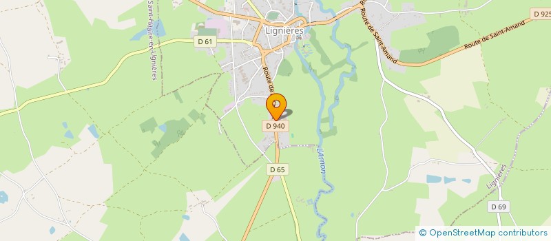 localisation de l'entreprise SCI ROY FRERES  LIGNIERES