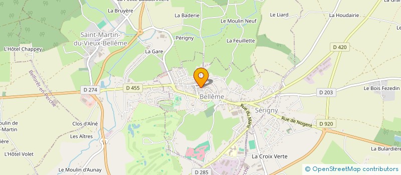 localisation de l'entreprise SCI ROY-HURSTEL à BELLEME