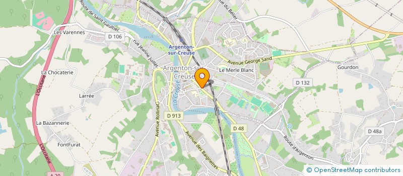 localisation de l'entreprise SCI ROYAL FRANCE à ARGENTON-SUR-CREUSE