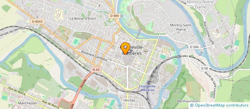 localisation de l'entreprise SCI ROYALE à CHARLEVILLE-MEZIERES