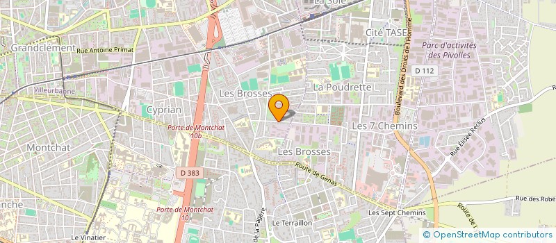 localisation de l'entreprise SCI ROYALE  DECINES-CHARPIEU