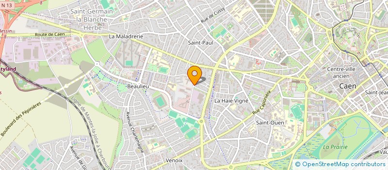 localisation de l'entreprise SCI ROYALE à CAEN