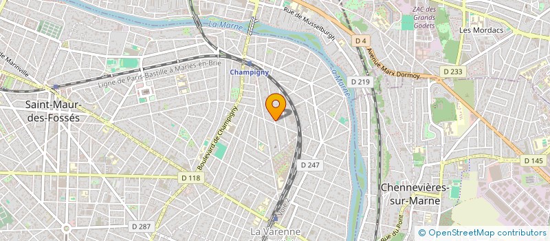 localisation de l'entreprise SCI ROYALE MARIGNAN à SAINT-MAUR-DES-FOSSES