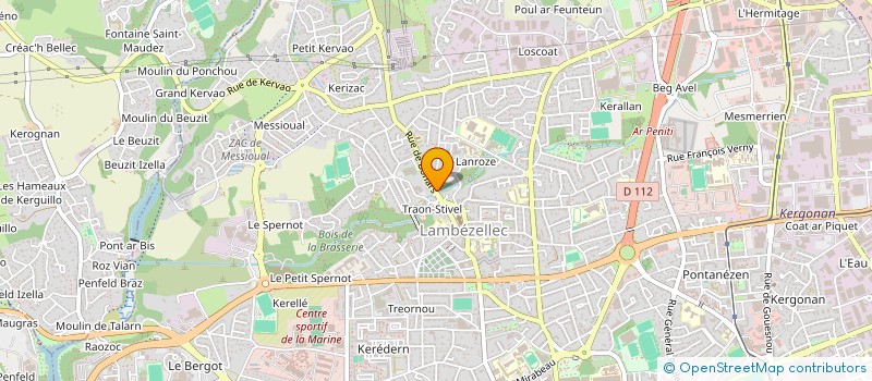localisation de l'entreprise SCI ROYAN à BREST